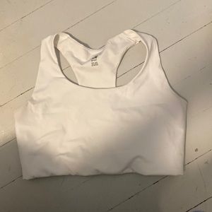 H&M white sports bra size L
